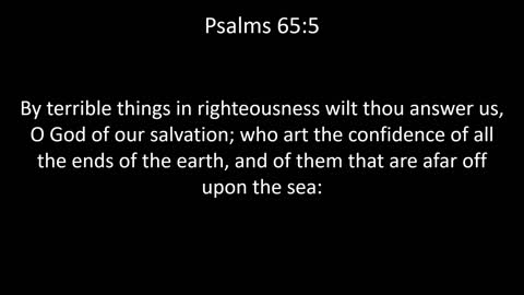 KJV Bible Psalms Chapter 65