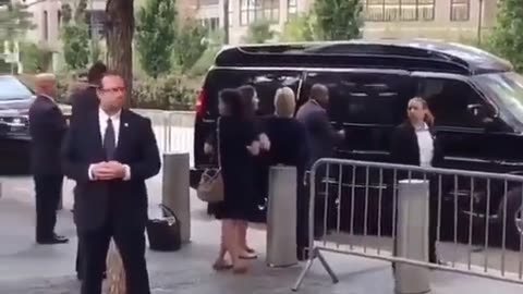 Hillary falling