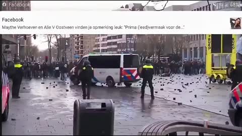 Covid na Holanda (Protesto)