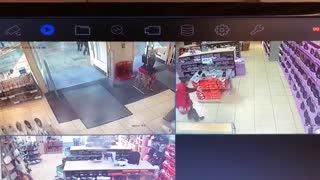 Shoplifter Slips Over After Slipping Past Security Scanner