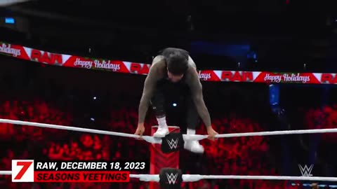 Top 10 monday night Raw moments: moments:WWE saving santa special 25 december.