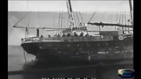The Ice Barrier filmed by Admiral Byrd during his expedition before the lies began