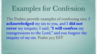 Confession and Absolution 6.2