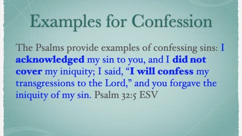 Confession and Absolution 6.2