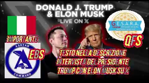 TESTO IN ITALIANO DELL'Intervista del presidente Trump con Elon Musk su X