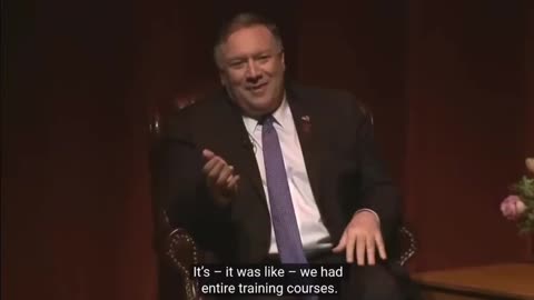 MIKE POMPEO I was the CIA director - we lied, we cheated, we stole."