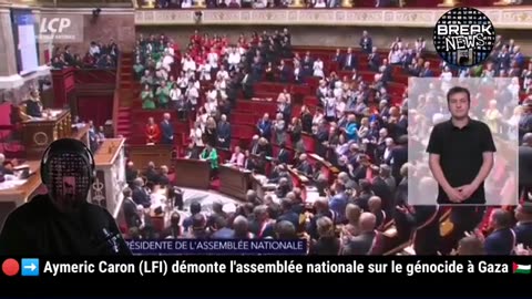 aymeric caron démonte l'assemblée nationale sur le génocide a gaza