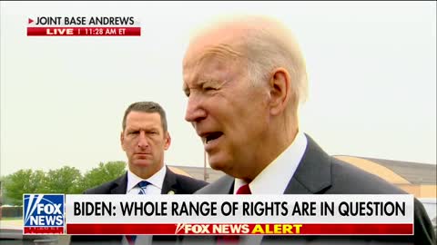 Biden: "The idea that we're gonna make a judgment that is going to say that no one can make the judgment to choose to abort a child based on a decision by the Supreme Court I think goes way overboard"