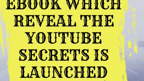 YouTube secrets are revealed in our new published E-book #shorts #youtubeshorts