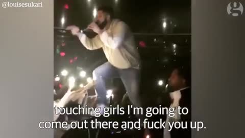 Moment Drake stops concert to call out groper