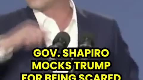 GOV. SHAPIRO TRUMP BEING SCARED DEBATE