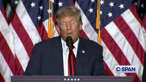 Former President Donald Trump Iowa Victory Speech