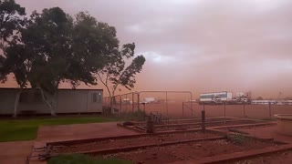 Dramatic Dust Storm in Western Australia