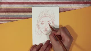 How to draw face