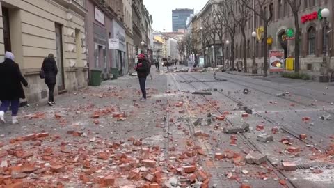 Temblores sacuden capital de Croacia, causando daños materiales y heridos