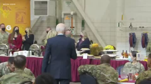 Confused Joe Biden Calls For Nurse Jill To Save Him During Thanksgiving Event