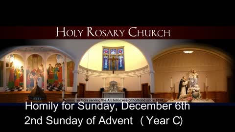 Homily for December 6th, 2015 (2nd Sunday in Advent)