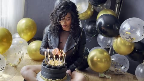 Woman's Hair Catches Fire During Birthday Photoshoot