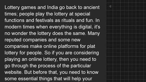 How to Play Lottery Online in India