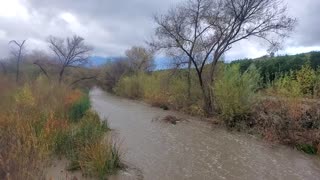 San Timoteo creek at Alessandro rd storm flow