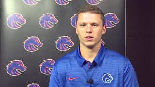 Bronco players and Coach Harsin talk about passing of Lyle Smith