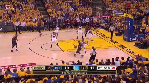 Lebron James Throws Elbows At Stephen Curry & Andre Iguodala