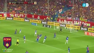 Lionel Messi's amazing assis and Paco's goal