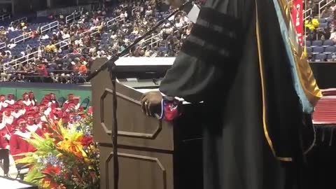 Principal Sings Whitney Houston's "I Will Always Love You" at High School Graduation Ceremony