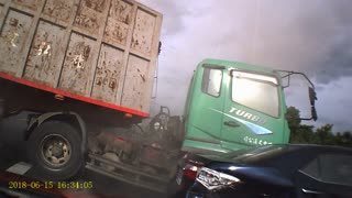 Multi-Car Wreck on Taiwan Highway