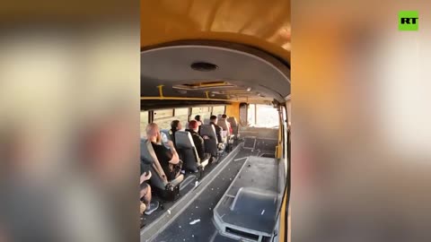 Crazy Russian's | stuntman jumps through bus