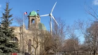 Wind turbine at Liberty Grand