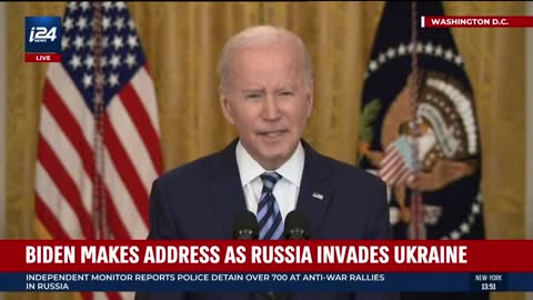 🔴 WATCH NOW: US President Biden on Russian Invasion of Ukraine 🔴