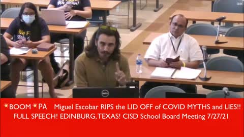Physician's Assistant Miguel Escobar - COVID Tests & Models Are False and Treatments Are 100% Real