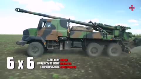 Ukraine War - One of the first videos of Caesar howitzers transferred by France