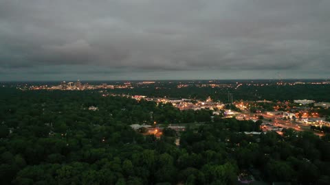 Sunset over Greensboro