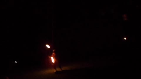 Fire dancing in the dark - Amazing!