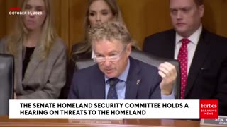 Rand Paul Puts FBI Director Wray On The Spot In Shocking Moment