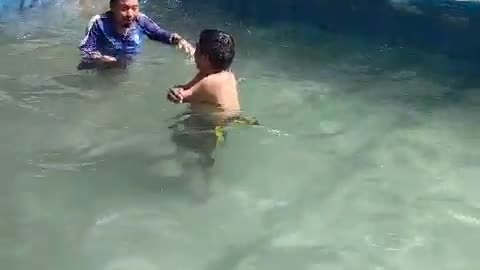 nailed in the pool