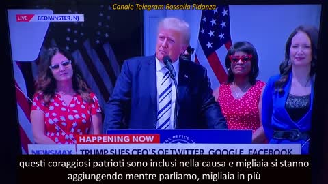 TRUMP ha deciso di depositare causa contro Facebook, Twitter e Youtube!!!💥💥💥 🐸🍿