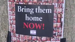 Sending a message to all those people destroying posters of Israeli this is great