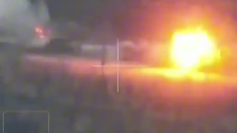 Massive Russian Attacking Armored Column is Destroyed One by One