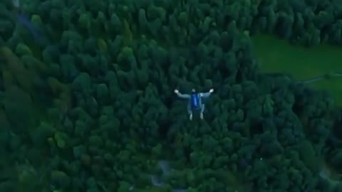 Incredible Wingsuit Footage Jump From Mountain