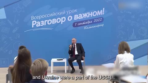 Putin comments on the Ukrainian education system