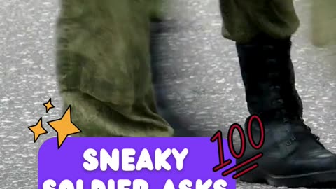 Sneaky Soldier Asks for Pet at Boot Camp [Prank]