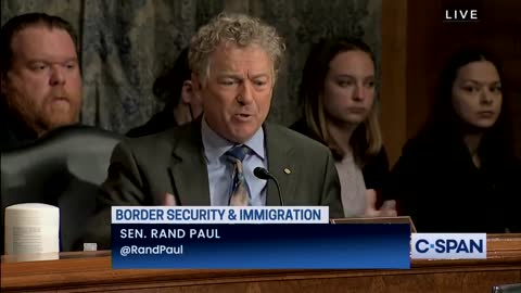 RAND PAUL: I want you to have nothing to do with speech