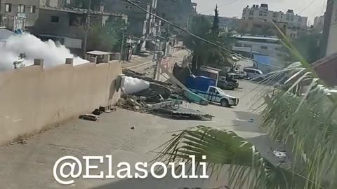 Israeli tanks have demolished the walls of the Al-Nasser Hospital in Khan Yunis