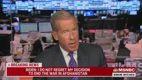 U.S. Army veteran Matt Zeller interviewed by Brian Williams on MSNBC about Biden’s remarks on Afghanistan.