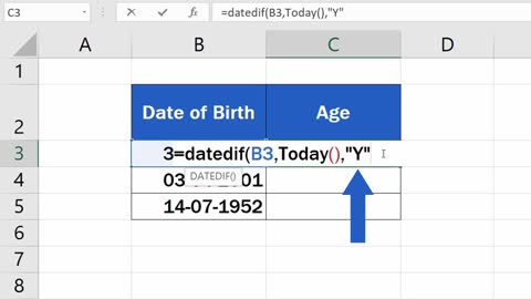 How to : Calculate Age Using a Date of Birth in Excel (The Easy Way)