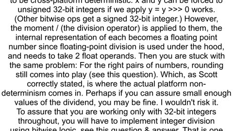 Is Mathfloorxy crossplatform deterministic