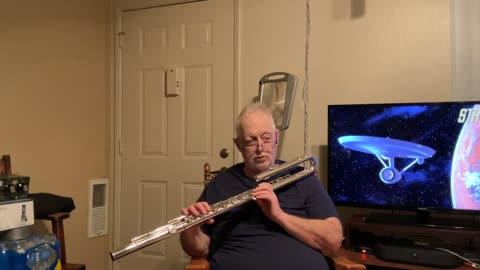 Fred Playing His Bass Flute